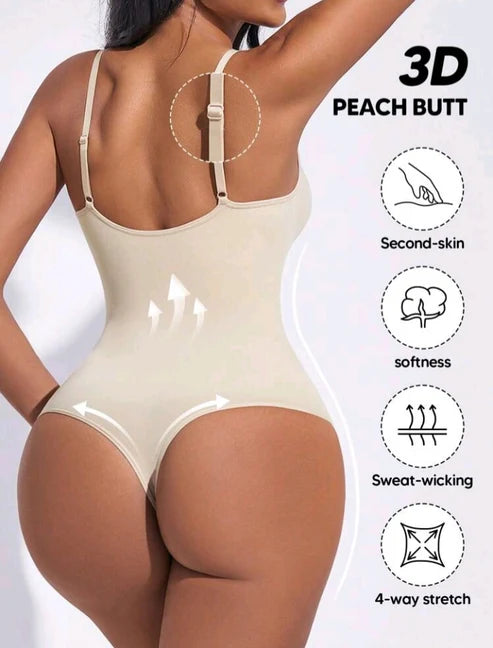 Enhance your curves with our 1pc Colombian Tummy Control Shapewear. This bodysuit lingerie features a zipper closure for convenient wear and bust open design.