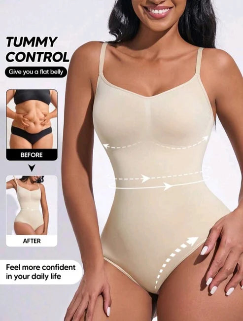 Enhance your curves with our 1pc Colombian Tummy Control Shapewear. This bodysuit lingerie features a zipper closure for convenient wear and bust open design.